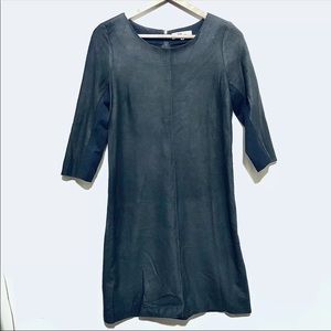 My Tribe Black Leather Mini Dress